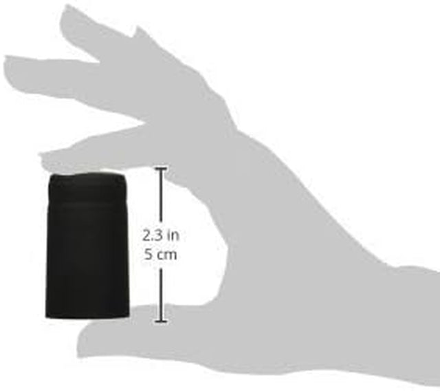 30 Black PVC Shrink Capsules