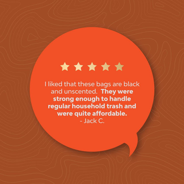 Large 13 Gallon Trash Bags - Household and Kitchen Cleaning Supplies - Trash Bags 13 Gallon Tall Kitchen Trash Bags - Unscented Black Trash Bags and Compost Bags - Large Trash Bags for Lawn Care