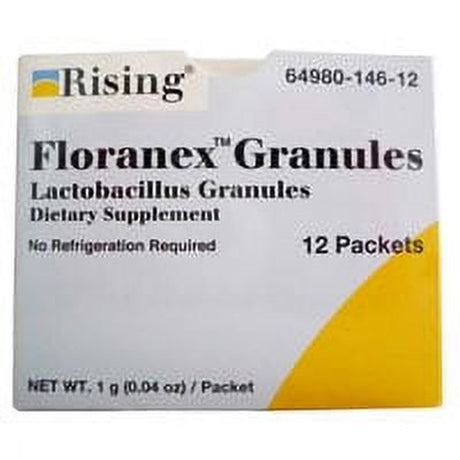 Rising Floranex Antidiarrheal Agents Granules Packets - 12 Ea, 3 Pack