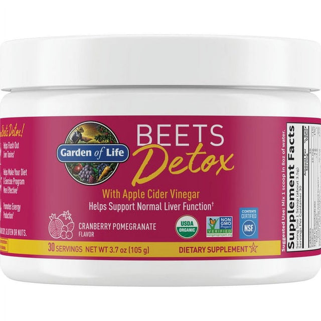 Garden of Life Beets Detox with Apple Cider Vinegar - Cranberry Pomegranate