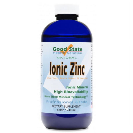 Good State Liquid Ionic Minerals - Zinc - (96 Servings at 18Mg Each) (8 Fl Oz)