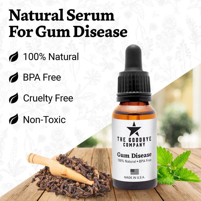 Gum Disease Treatment - USDA Organic Home Remedy for Oral Gum Disease | 100% Pure Neem and Clove Essential Oils for Oral Care | Effective and Natural Gingivitis Treatment (1 Fl Oz)