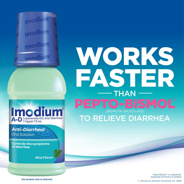 Imodium A-D Liquid Anti-Diarrheal Medicine, Mint Flavor, 8 Fl. Oz