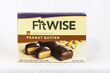 Healthwise Peanut Butter Layered/Soft Bar 15 Grams of Protein, 7 Count Box