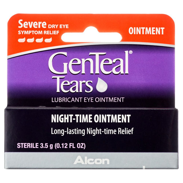 Genteal Adult Dry Eye Care Nighttime Lubricant Eye Ointment, 3.5 Grams, 1 Pack, (0.12 Fl Oz)