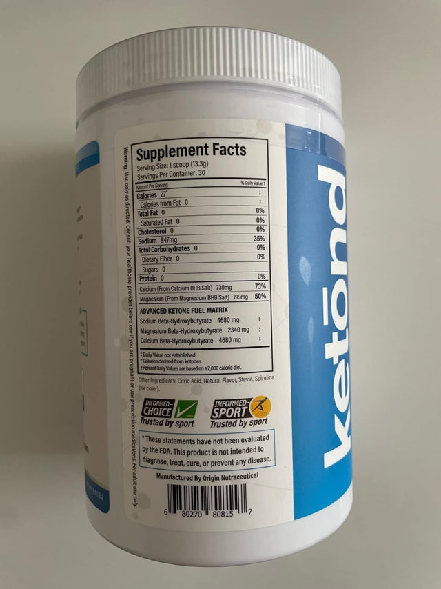 Ketond Exogenous Ketones Advanced Blend Drink Ketones for Rapid Weight Loss - Best Fuel for Energy, Mental Performance and Weight Loss - Aloha Punch (30 Servings)