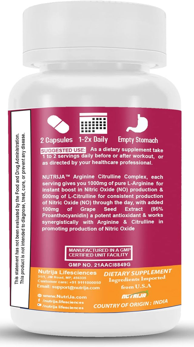 L-ARGININE and L-CITRULLINE COMPLEX™ (60 Capsules)