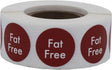 Fat Free Food Rotation Labels .75 Inch round Circle Dots 500 Adhesive Stickers