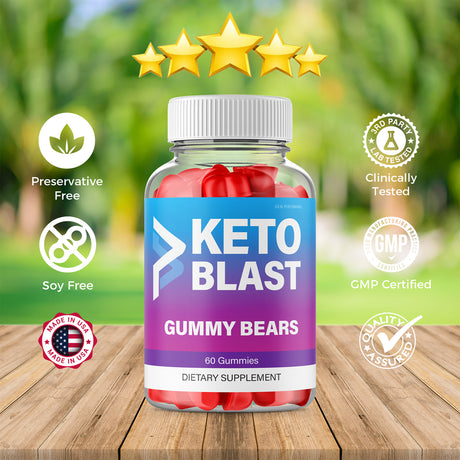 Keto Blast Gummies for Weight Loss Keto Blast Gummy Bears Supplement (60 Gummies)