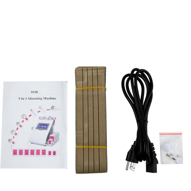 Get Your Dream Body with 9 in 1 Slimming Machine: Vacuum, Cavitation, Sextupole F Handle, and More!