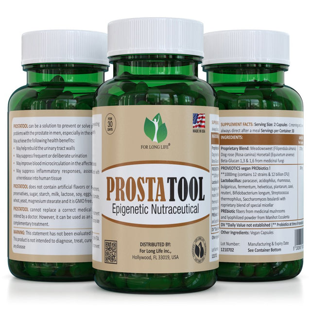 For Long Life - Prostatool - Prostate Supplement for Men, Prostatool Aging Support and Dietary Supplement, Organic, No Side Effects