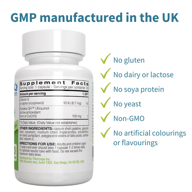 Igennus Vesisorb Ubiquinol 100Mg, Advanced Coq10 Supplement, 600% Bioavailability & Fast-Acting, 30 Softgels