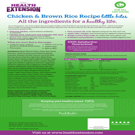 Health Extension Little Bites All Stages Dry Dog Food, 4 Lb