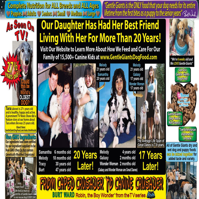 Gentle Giants World Class Canine Nutrition Dog and Puppy Food Classic Quality of Life Chicken Feast, 30-Lb