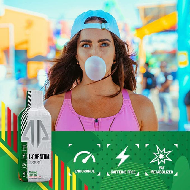 L-Carnitine Liquid Fat Metabolizer 3000 Mg Zero Calories, Carbs or Sugars | Stimulant Free, Keto Friendly for Men & Women| 16 Oz – 31 Servings (Forbidden Fruit Gum)