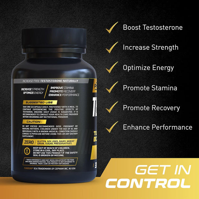 Testodren Advanced Testosterone Booster for Men | Natural Stamina, Endurance, Energy & Strength Enhancing Supplement | Lean Muscle Builder | Brain & Libido Support Male Supplements