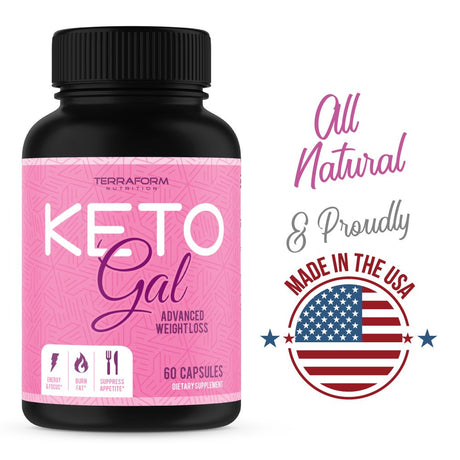Keto Gal – Keto Diet Weight Loss Supplement for Women – Supports Weight Loss, Fat Burn, Energy & Focus – 2 Pack – USA Made