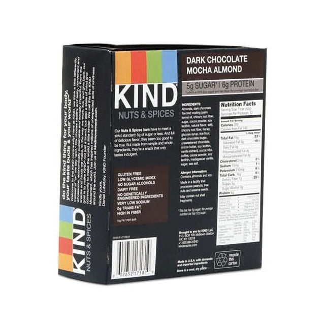 KIND Healthy Snack Bar, Dark Chocolate Mocha Almond KIND Healthy Snack Bar, Dark Chocolate Mocha Almond