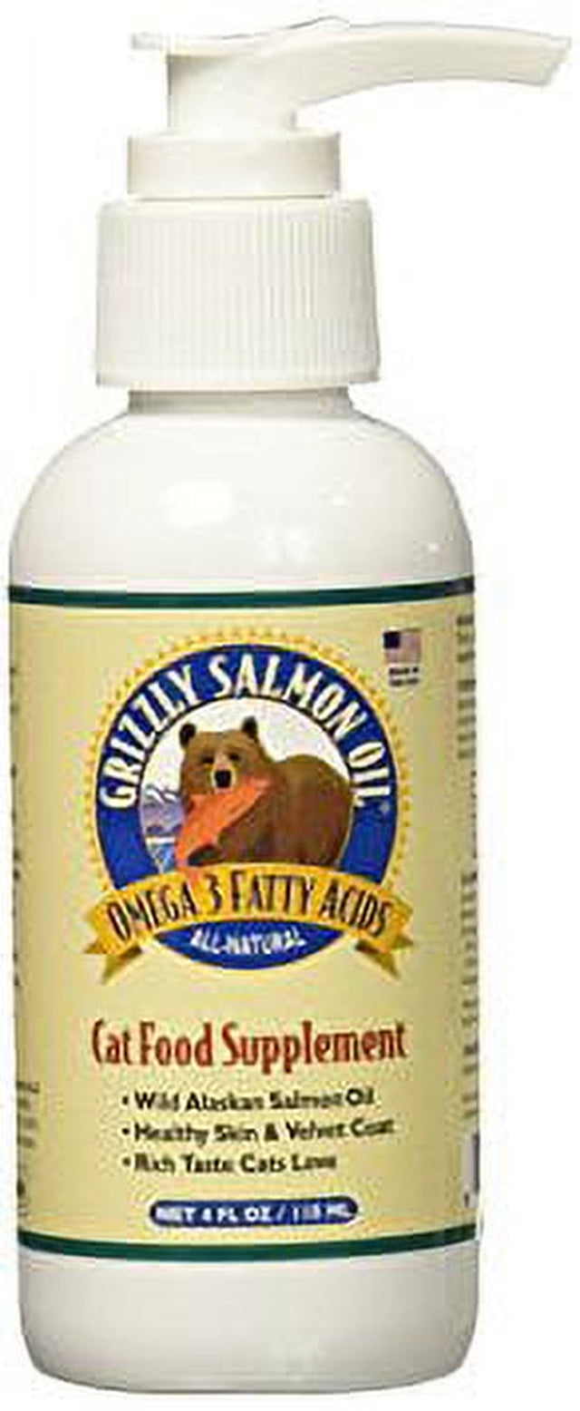 Grizzly Salmon Oil Supplement for Cats, 4 Oz.
