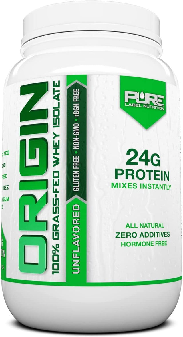 100% Grass Fed Whey Protein Isolate Unflavored-Low Carb-2Lb