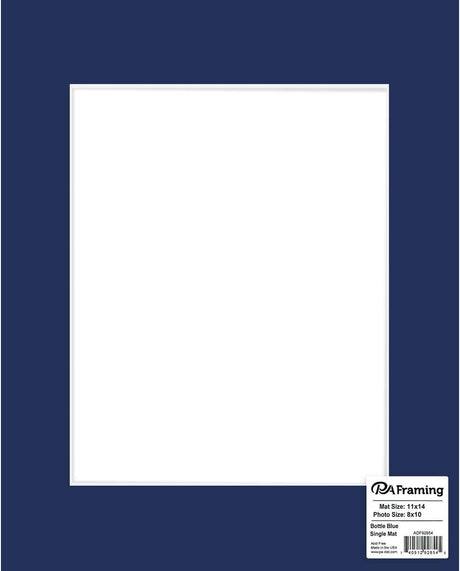 ADF Mat 11X14/8X10 Whtcore Bottle Blue