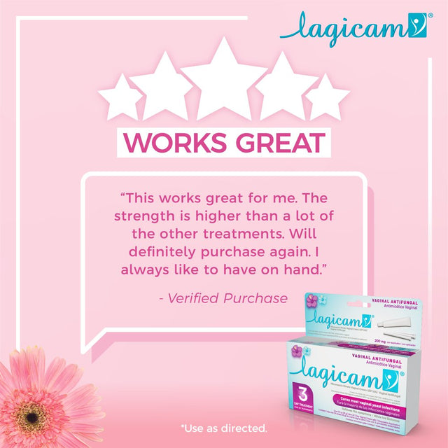 Lagicam Antifungal 3 Day Treatment Cream, 0.9 Oz