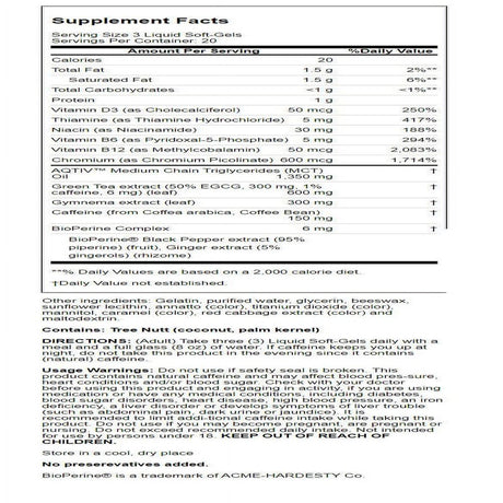 Irwin Naturals Triple-Strength Chromium Picolinate Metabolic Booster 60 Sgels