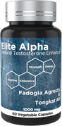 Fadogia Agrestis 10:1 & Tongkat Ali - 1000Mg Max Strength Natural Muscle Builder, Energy Support, 60 Count│Elite Alpha