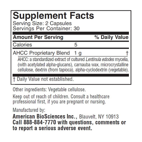 Immpower 500 Mg 60 Vegetarian Capsules, by American Biosciences