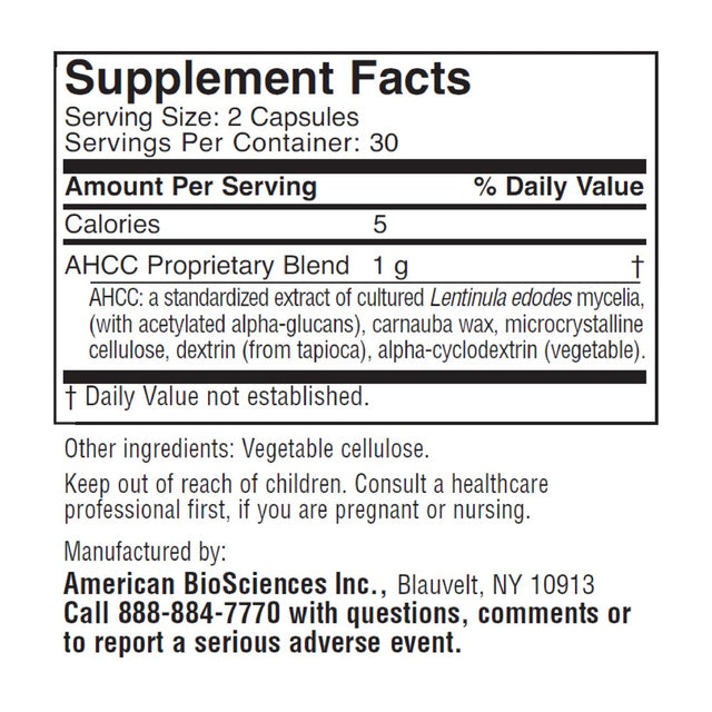 Immpower 500 Mg 60 Vegetarian Capsules, by American Biosciences