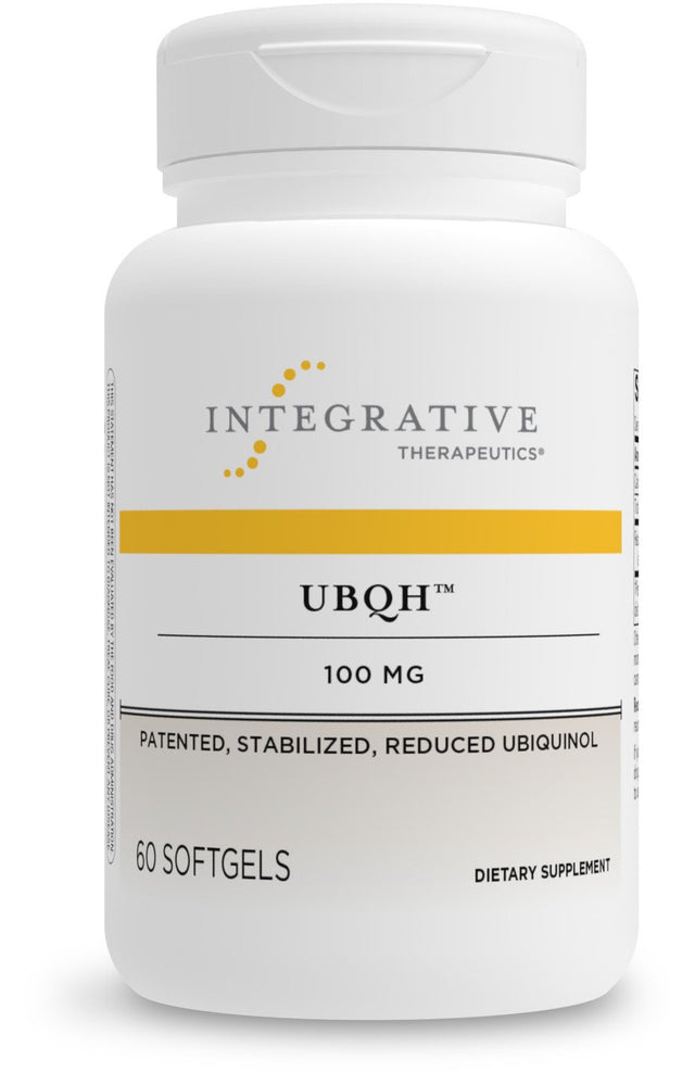Integrative Therapeutics - UBQH 100 Mg - Patented Stabilized Reduced Ubiquinol - Coq10 Supplement with Sunflower Lecithin - Supports Cellular Energy and General Health* - Dairy Free - 60 Softgels