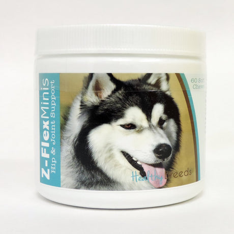 Healthy Breeds Siberian Husky Z-Flex Minis Hip & Joint Support Soft Chews 60 Count