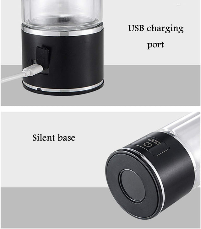 High Concentration Hydrogen-Rich Water Cup SPE Ion Membrane Alkaline Water Purifier Micro-Electrolysis Water Glass 350Ml