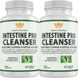 (2 Pack) Intestine Pro Cleanser, Cleanse & Detox Digestive Supplement, Intestinal Support for Humans, Guard People Intestines, 60 Capsules Adults Para Pills White Count (Pack of 2)