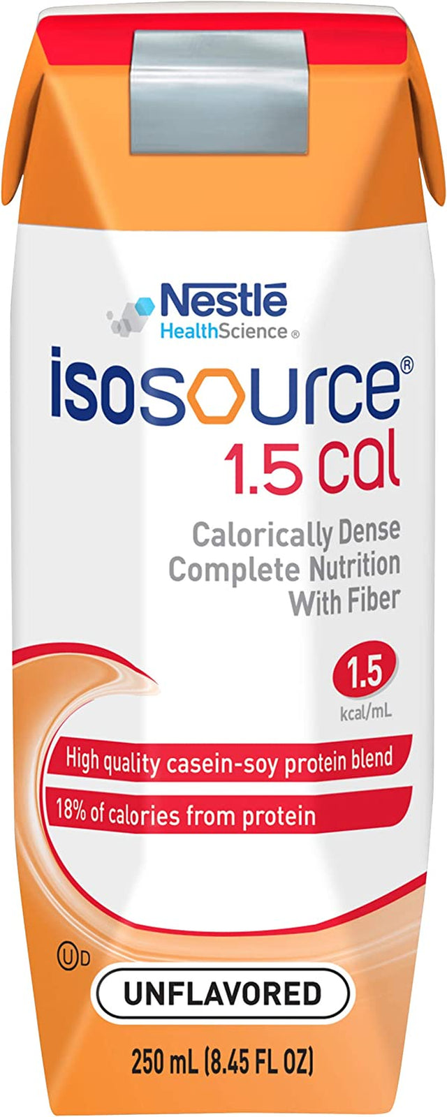 Isosource Complete Nutrition, 1.5 Calorically Dense, Unflavored, 8.45 Fl Oz (Pack of 24)