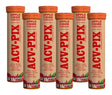 ACV-PIX Organic Apple Cider Vinegar Effervescent Tablet for Weight Loss & Easy Digestion, Mother Vitamin B6 & B12, Gut Health Supplements (Pack of 6) 90 Tabs