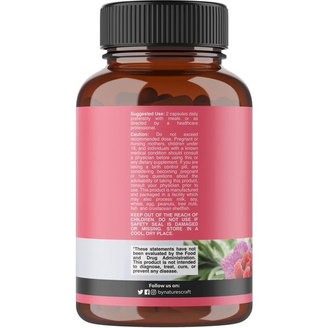 Complete Herbal Menopause Supplement for Women - Multibenefit Menopause Relief Hormone Balance for Women for Night Sweats Mood and More with Dong Quai Vitex Chaste Berry and Black Cohosh - 25 Servings