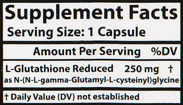 Healthy Origins L-Glutathione 250 Mg (Setria, Non-Gmo, Gluten Free, Antioxidant, Immune Support, Skin Support), 60 Veggie Caps