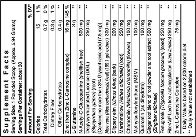 Gastroone™ Gut Health Formula I Powder Supplement to Support GI Tract, Gut Lining, & Digestive Comfort* (6.35 Ounces)