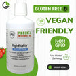 High Vitality Natural Full Spectrum Liquid Vitamin and Mineral Supplement, High Energy, Anti-Aging Formula, Mixed Fruit Flavor, Gluten Free, Sugar Free, & Highly Absorbable