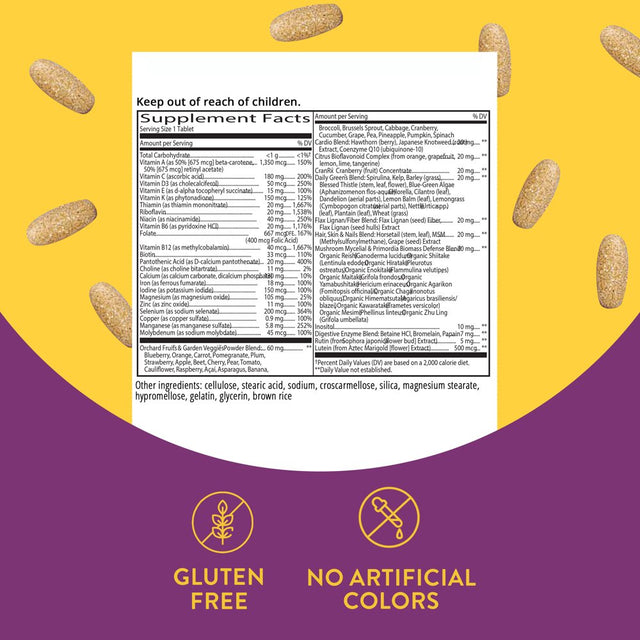 Alive! Women'S Ultra Potency Complete Daily Multivitamin Tablets, 60 Count