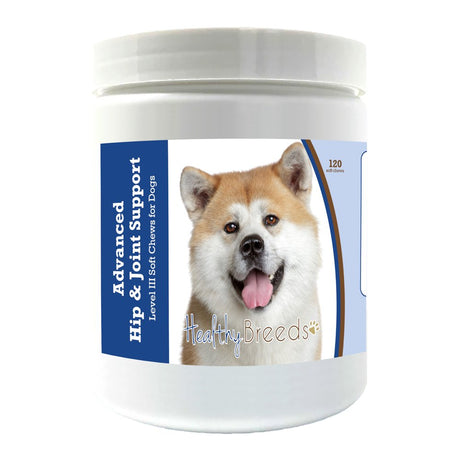 Healthy Breeds Akita Advanced Hip & Joint Support Level III Soft Chews for Dogs 120 Count