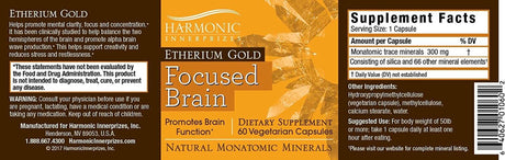 Harmonic Innerprizes Etherium Gold Capsules, 60 Count