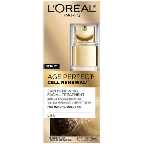 L'Oreal Paris Age Perfect Cell Renewal* Golden Face Serum, Anti-Aging, 1 Fl. Oz.