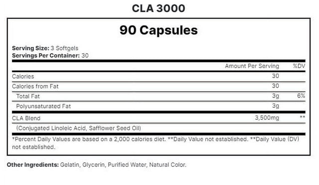 Cla 3000 Lean, 90 Softgels, 90 Softgels