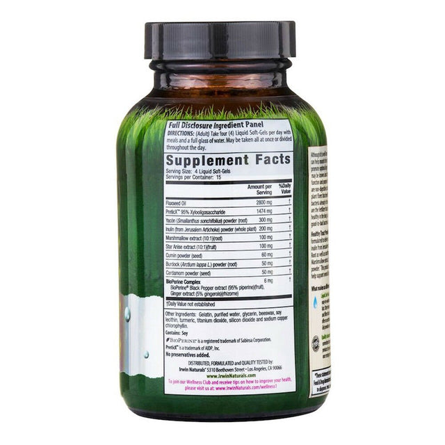 Irwin Naturals Healthy Tract Prebiotic Intestinal Health - 60 Ct W/ Pill Case