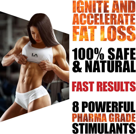 LA Muscle Burn Belly Fat - High Octane Fast Action Natural Fat Burner