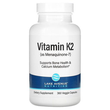 Lake Avenue Nutrition, Vitamin K2 (As Menaquinone-7), 50 Mcg, 360 Veggie Softgels