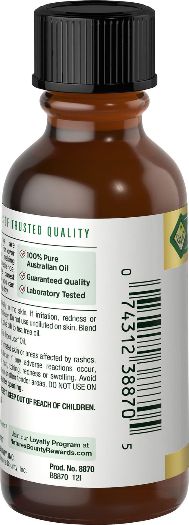 Nature'S Bounty Tea Tree Oil, Herbal Health Oil, Supports Skin Health, 1 Fl Oz