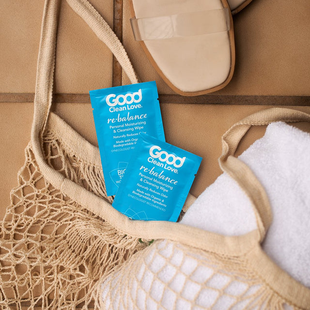 Good Clean Love: Rebalance Personal Moisturizing & Cleansing Wipes, Naturally Reduces Odor & Supports Vaginal Health, Ph-Balanced Feminine Hygiene Product, Singles 24 Ct (2-Pack)